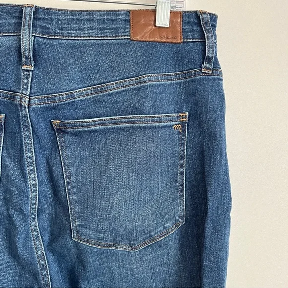 Madewell Curvy High Rise Skinny Crop Jeans Medium Wash Denim Women’s Size 32 - Picture 6 of 9
